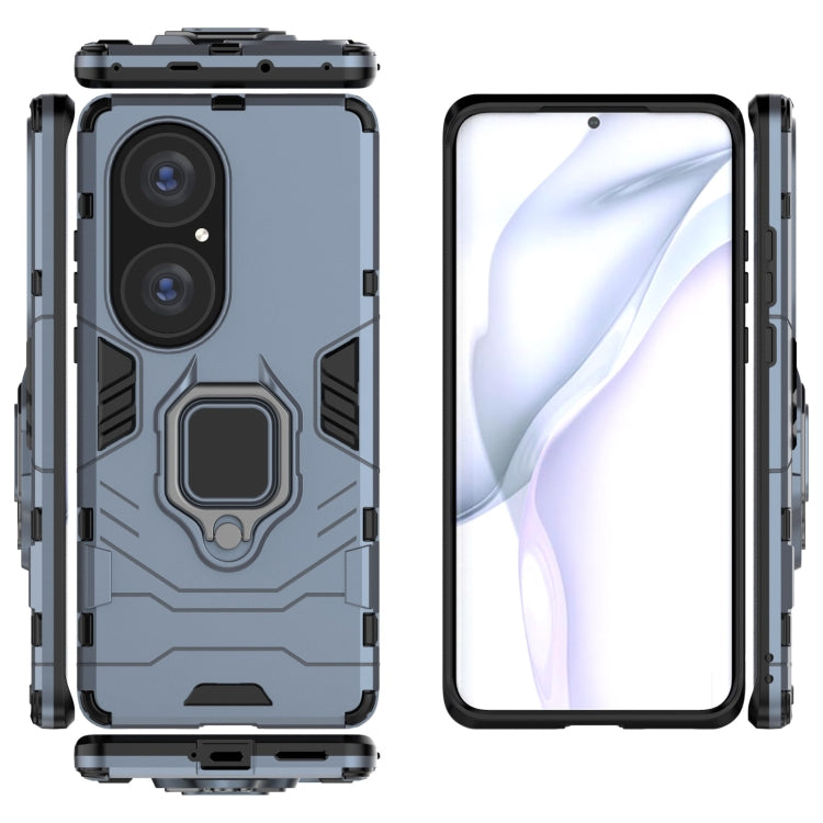 For Huawei P50 Pro PC + TPU Shockproof Protective Case with Magnetic Ring Holder