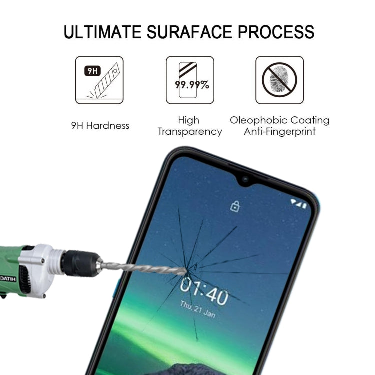 For Nokia 1.4 Full Glue Full Screen Tempered Glass Film