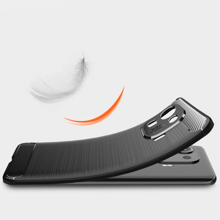 For Xiaomi Mi 11 Pro Brushed Texture Carbon Fiber TPU Case