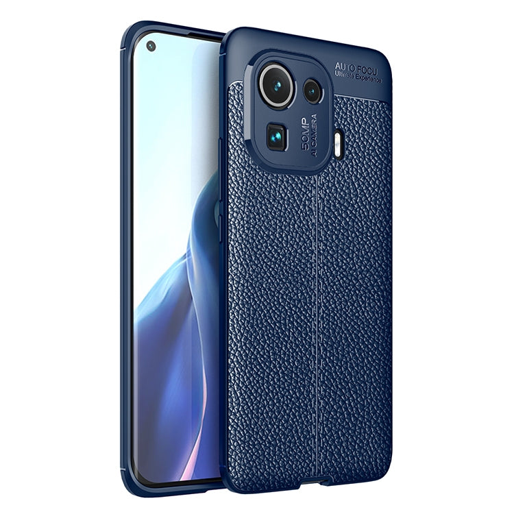 For Xiaomi Mi 11 Pro Litchi Texture TPU Shockproof Case