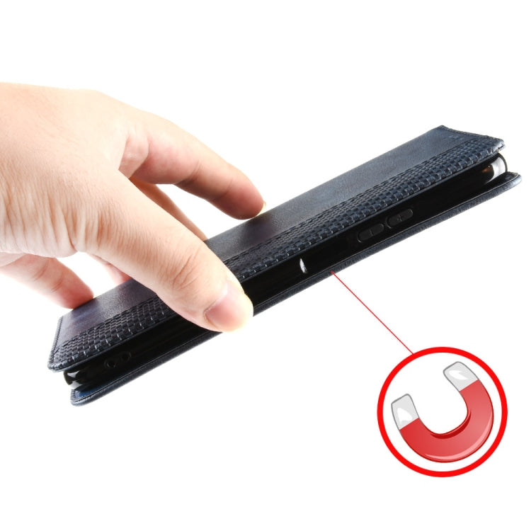 For OPPO A94 4G / F19 Pro 4G / Reno5 F Magnetic Buckle Retro Crazy Horse Texture Horizontal Flip Leather Case with Holder & Card Slots & Photo Frame