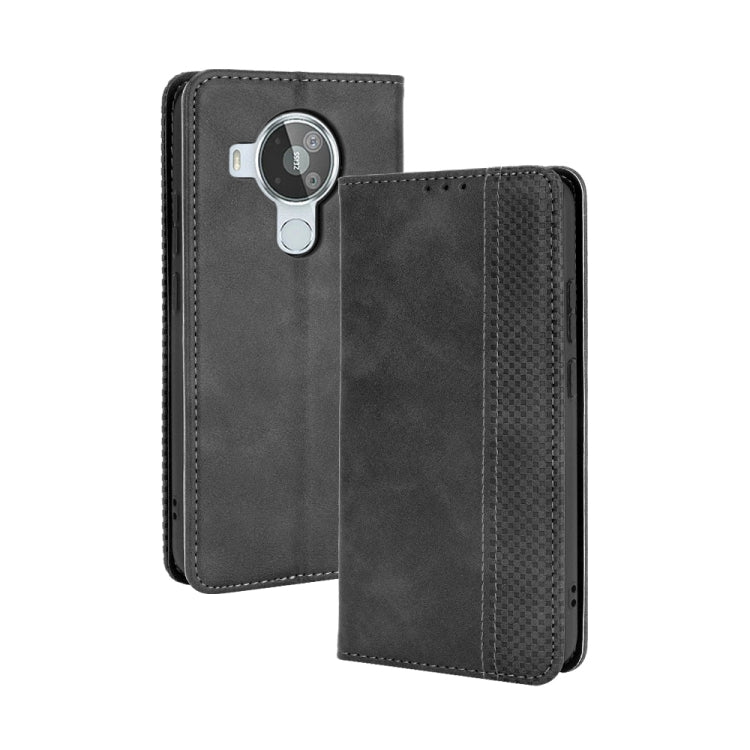 For Nokia 7.3 Magnetic Buckle Retro Crazy Horse Texture Horizontal Flip Leather Case with Holder & Card Slots & Photo Frame