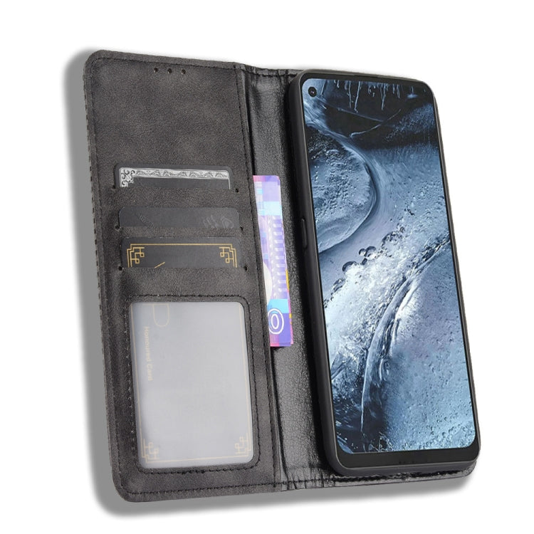 For Nokia 7.3 Magnetic Buckle Retro Crazy Horse Texture Horizontal Flip Leather Case with Holder & Card Slots & Photo Frame