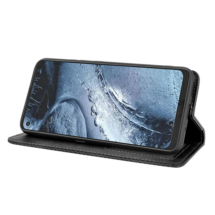 For Nokia 7.3 Magnetic Buckle Retro Crazy Horse Texture Horizontal Flip Leather Case with Holder & Card Slots & Photo Frame