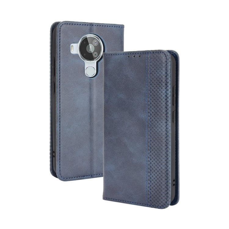 For Nokia 7.3 Magnetic Buckle Retro Crazy Horse Texture Horizontal Flip Leather Case with Holder & Card Slots & Photo Frame
