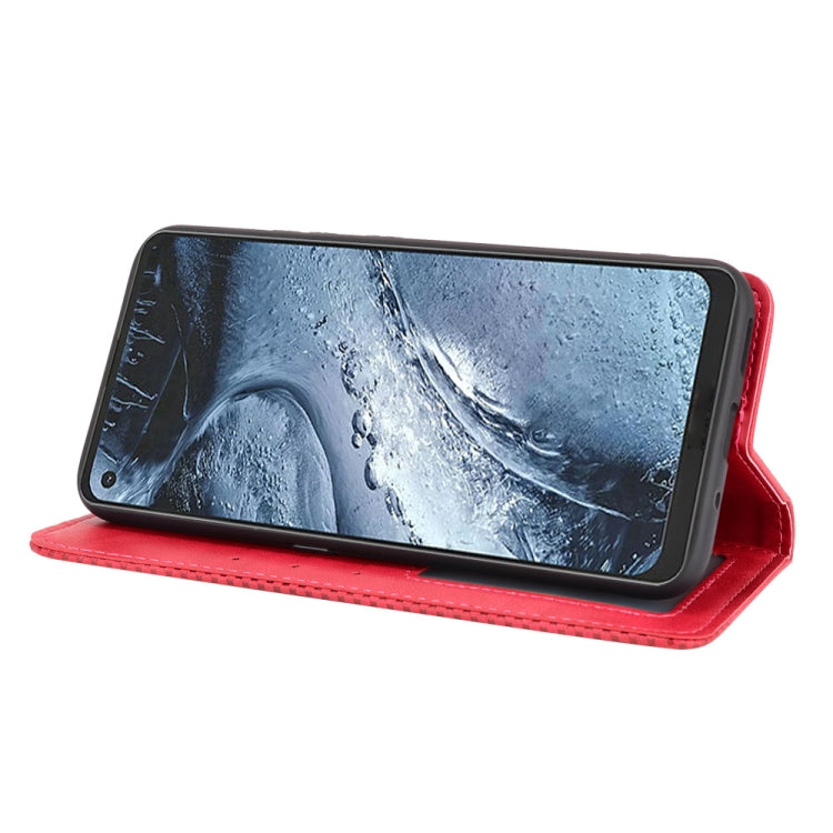 For Nokia 7.3 Magnetic Buckle Retro Crazy Horse Texture Horizontal Flip Leather Case with Holder & Card Slots & Photo Frame