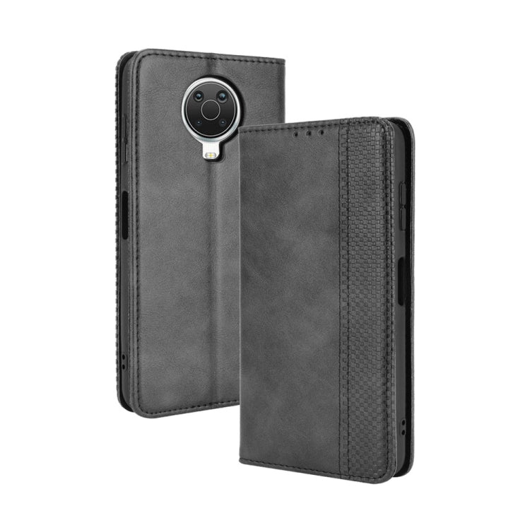 For Nokia G20 / G10 Magnetic Buckle Retro Crazy Horse Texture Horizontal Flip Leather Case with Holder & Card Slots & Photo Frame
