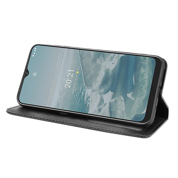 For Nokia G20 / G10 Magnetic Buckle Retro Crazy Horse Texture Horizontal Flip Leather Case with Holder & Card Slots & Photo Frame