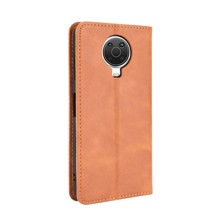 For Nokia G20 / G10 Magnetic Buckle Retro Crazy Horse Texture Horizontal Flip Leather Case with Holder & Card Slots & Photo Frame