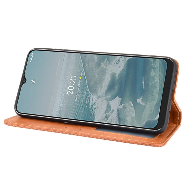 For Nokia G20 / G10 Magnetic Buckle Retro Crazy Horse Texture Horizontal Flip Leather Case with Holder & Card Slots & Photo Frame