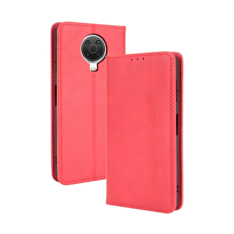 For Nokia G20 / G10 Magnetic Buckle Retro Crazy Horse Texture Horizontal Flip Leather Case with Holder & Card Slots & Photo Frame