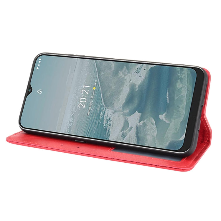 For Nokia G20 / G10 Magnetic Buckle Retro Crazy Horse Texture Horizontal Flip Leather Case with Holder & Card Slots & Photo Frame