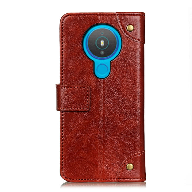 For Nokia 1.4 Copper Buckle Nappa Texture Horizontal Flip Leather Case with Holder & Card Slots & Wallet
