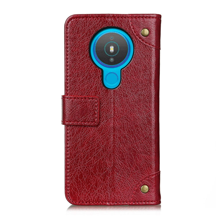 For Nokia 1.4 Copper Buckle Nappa Texture Horizontal Flip Leather Case with Holder & Card Slots & Wallet