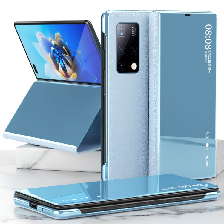 For Huawei Mate X2 Electroplated Mirror Protective Case with Holder