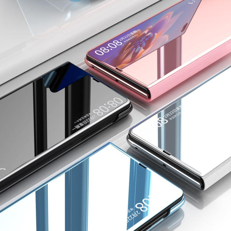 For Huawei Mate X2 Electroplated Mirror Protective Case with Holder
