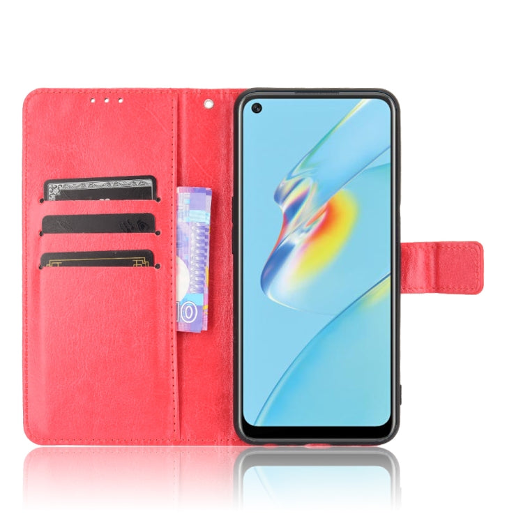 For OPPO A54 4G Retro Crazy Horse Texture Horizontal Flip Leather Case with Holder & Card Slots & Lanyard