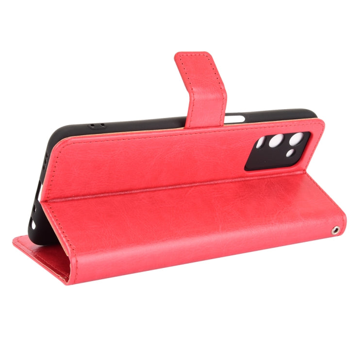 For OPPO A54 4G Retro Crazy Horse Texture Horizontal Flip Leather Case with Holder & Card Slots & Lanyard