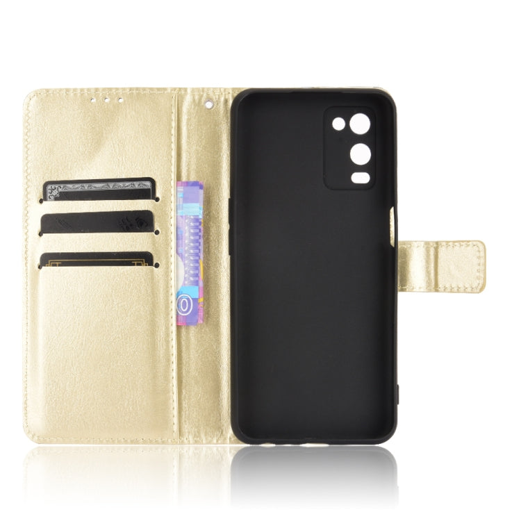 For OPPO A54 4G Retro Crazy Horse Texture Horizontal Flip Leather Case with Holder & Card Slots & Lanyard