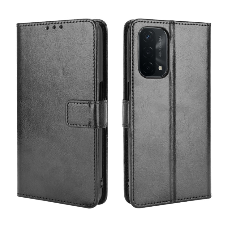 For OPPO A93 5G Retro Crazy Horse Texture Horizontal Flip Leather Case with Holder & Card Slots & Lanyard