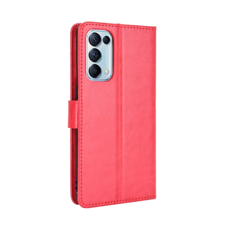 For OPPO Find X3 Lite / Reno5 5G Retro Crazy Horse Texture Horizontal Flip Leather Case with Holder & Card Slots & Lanyard