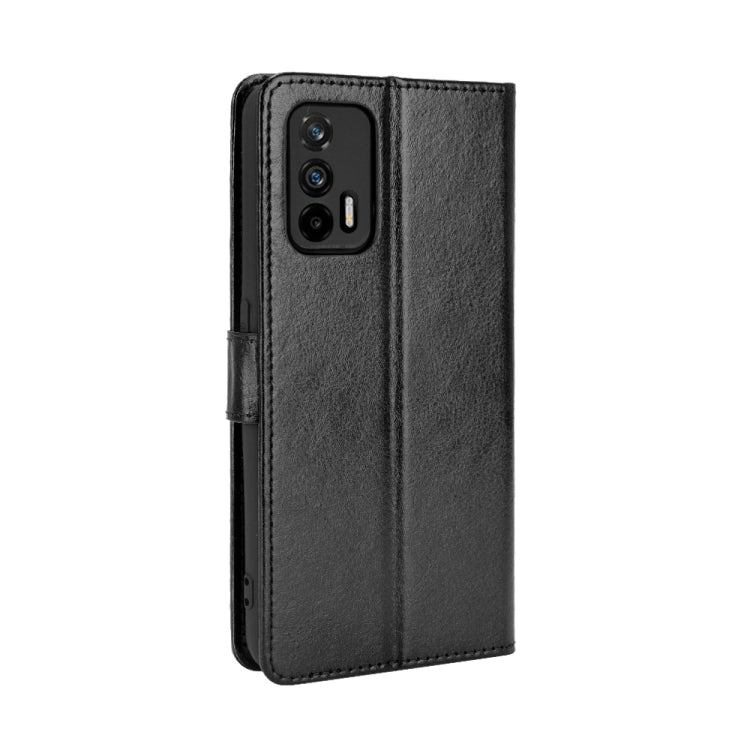 For OPPO Realme GT 5G Retro Crazy Horse Texture Horizontal Flip Leather Case with Holder & Card Slots & Lanyard