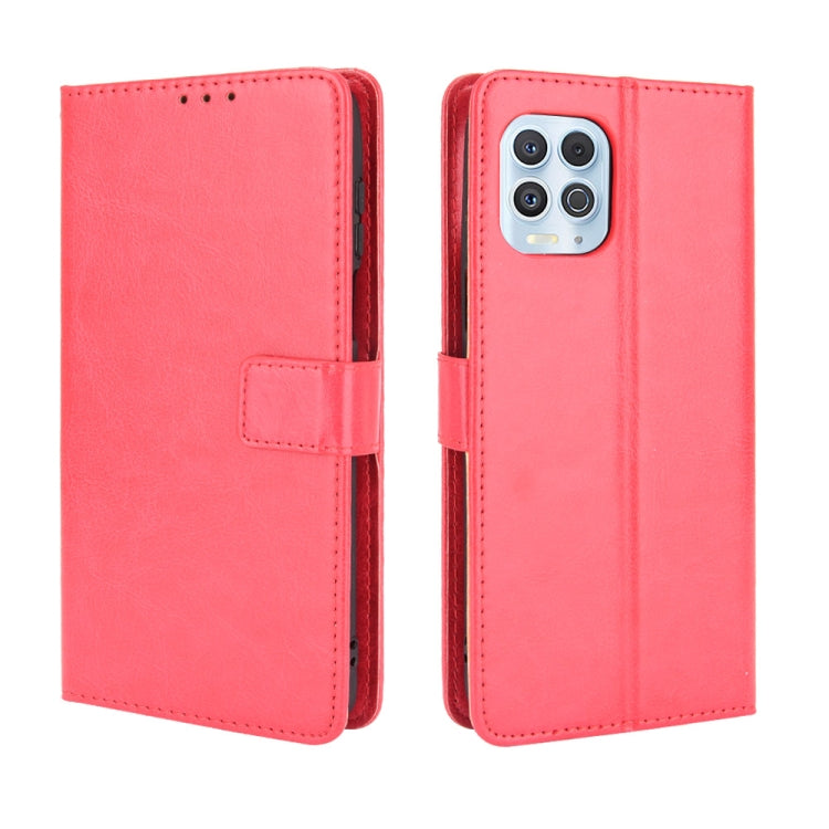 For Motorola Edge S / Moto G100 Retro Crazy Horse Texture Horizontal Flip Leather Case with Holder & Card Slots & Lanyard