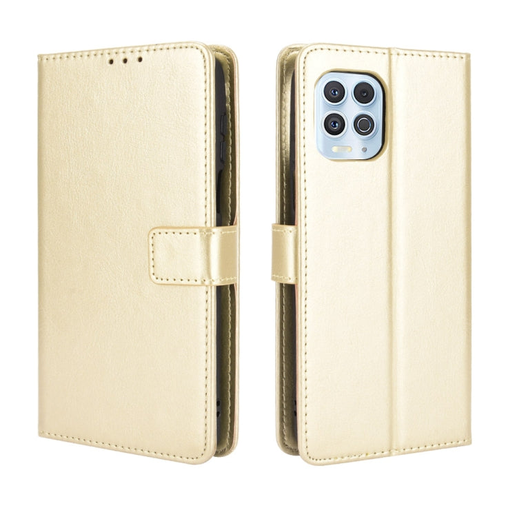 For Motorola Edge S / Moto G100 Retro Crazy Horse Texture Horizontal Flip Leather Case with Holder & Card Slots & Lanyard