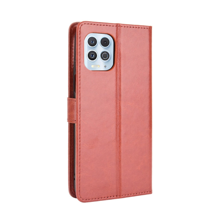 For Motorola Edge S / Moto G100 Retro Crazy Horse Texture Horizontal Flip Leather Case with Holder & Card Slots & Lanyard