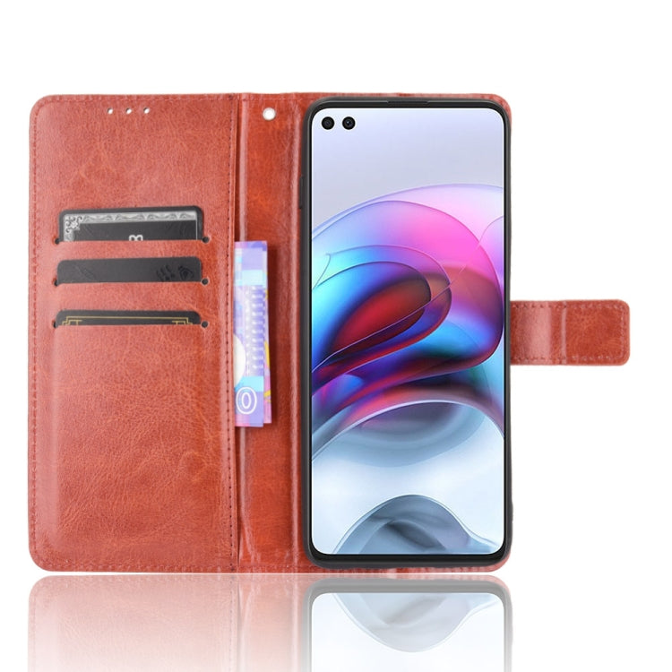 For Motorola Edge S / Moto G100 Retro Crazy Horse Texture Horizontal Flip Leather Case with Holder & Card Slots & Lanyard