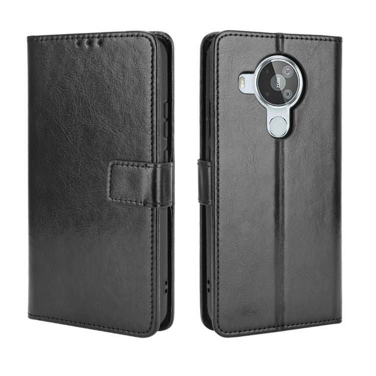 For Nokia 7.3 Retro Crazy Horse Texture Horizontal Flip Leather Case with Holder & Card Slots & Lanyard