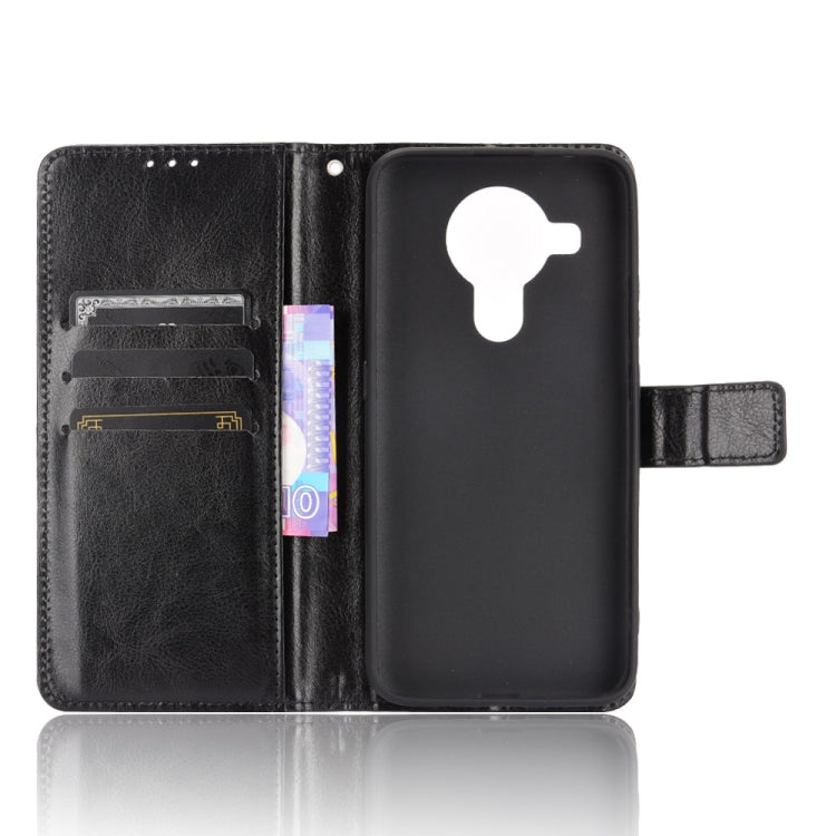 For Nokia 7.3 Retro Crazy Horse Texture Horizontal Flip Leather Case with Holder & Card Slots & Lanyard