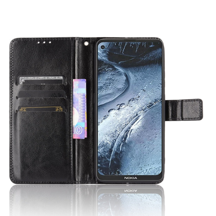For Nokia 7.3 Retro Crazy Horse Texture Horizontal Flip Leather Case with Holder & Card Slots & Lanyard