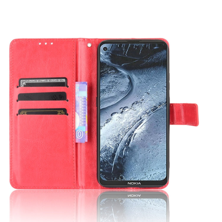 For Nokia 7.3 Retro Crazy Horse Texture Horizontal Flip Leather Case with Holder & Card Slots & Lanyard