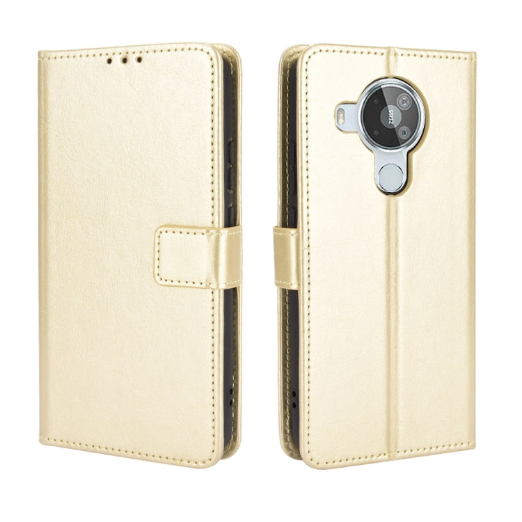 For Nokia 7.3 Retro Crazy Horse Texture Horizontal Flip Leather Case with Holder & Card Slots & Lanyard