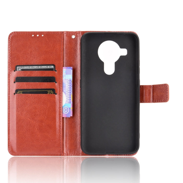 For Nokia 7.3 Retro Crazy Horse Texture Horizontal Flip Leather Case with Holder & Card Slots & Lanyard