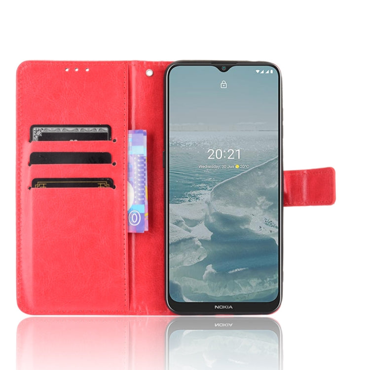 For Nokia G20 / G10 / 6.3 Retro Crazy Horse Texture Horizontal Flip Leather Case with Holder & Card Slots & Lanyard
