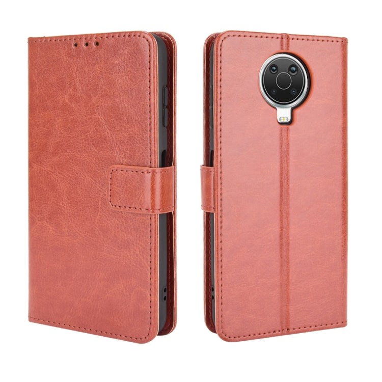For Nokia G20 / G10 / 6.3 Retro Crazy Horse Texture Horizontal Flip Leather Case with Holder & Card Slots & Lanyard
