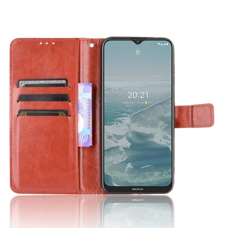 For Nokia G20 / G10 / 6.3 Retro Crazy Horse Texture Horizontal Flip Leather Case with Holder & Card Slots & Lanyard