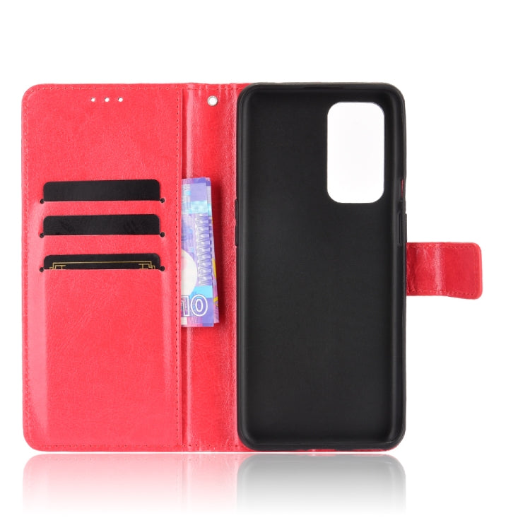 For OnePlus 9 (EU/US Version) Retro Crazy Horse Texture Horizontal Flip Leather Case with Holder & Card Slots & Lanyard