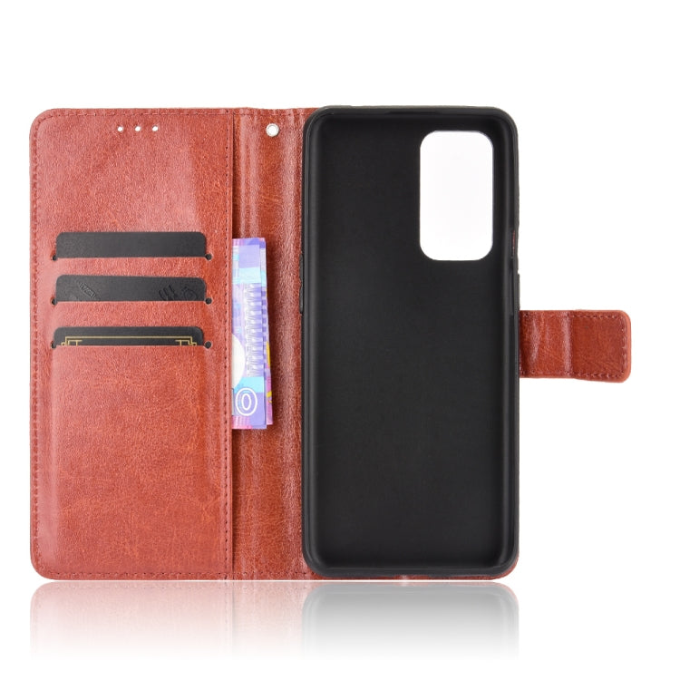 For OnePlus 9 (EU/US Version) Retro Crazy Horse Texture Horizontal Flip Leather Case with Holder & Card Slots & Lanyard