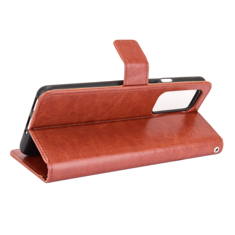 For OnePlus 9 (EU/US Version) Retro Crazy Horse Texture Horizontal Flip Leather Case with Holder & Card Slots & Lanyard