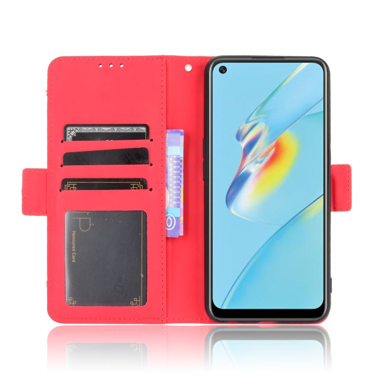 For OPPO A54 Skin Feel Calf Pattern Horizontal Flip Leather Case with Holder & Card Slots & Photo Frame