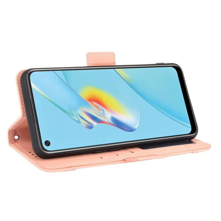 For OPPO A54 Skin Feel Calf Pattern Horizontal Flip Leather Case with Holder & Card Slots & Photo Frame