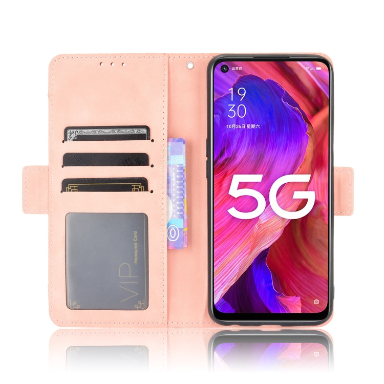 For OPPO A93 5G Skin Feel Calf Pattern Horizontal Flip Leather Case with Holder & Card Slots & Photo Frame