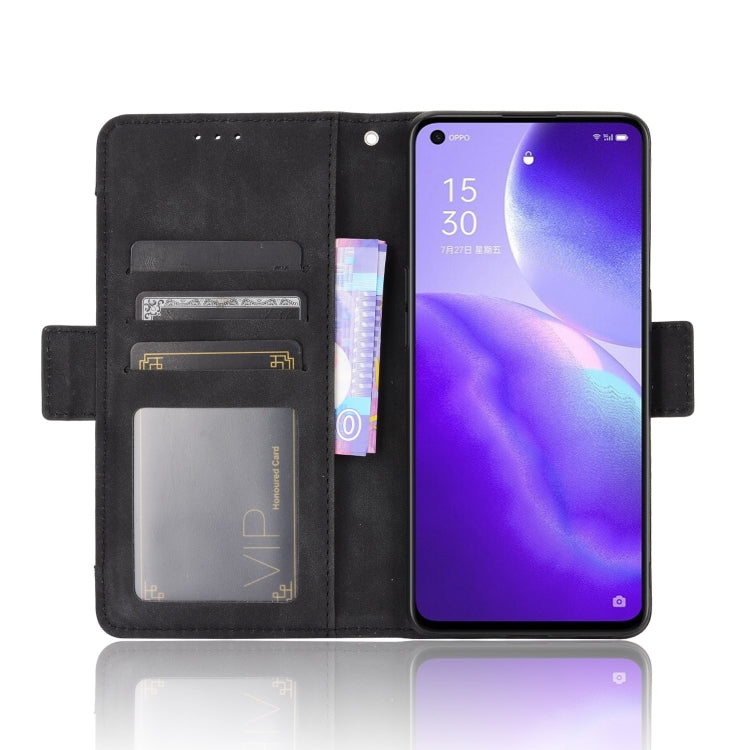 For OPPO Find X3 Lite / Reno5 5G Skin Feel Calf Pattern Horizontal Flip Leather Case with Holder & Card Slots & Photo Frame