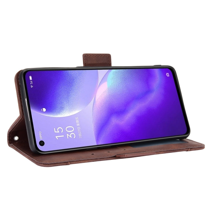 For OPPO Find X3 Lite / Reno5 5G Skin Feel Calf Pattern Horizontal Flip Leather Case with Holder & Card Slots & Photo Frame