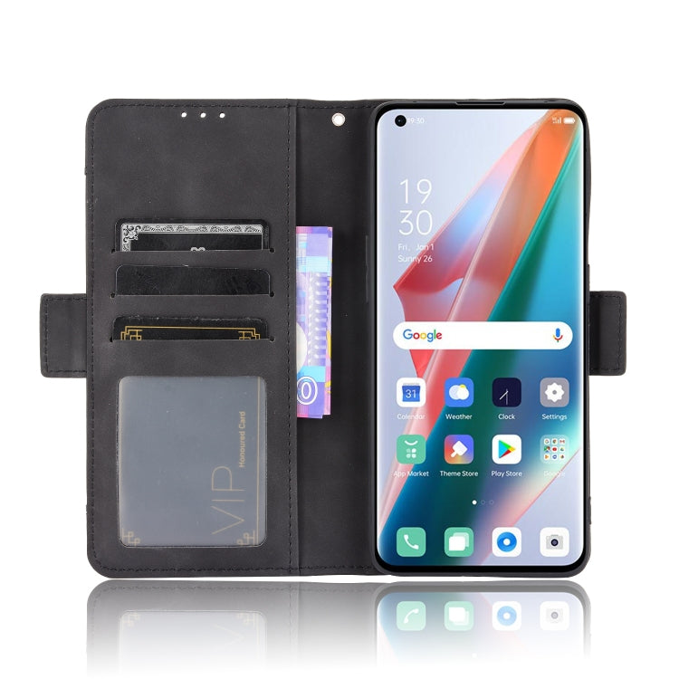For OPPO Find X3 / Find X3 Pro Skin Feel Calf Pattern Horizontal Flip Leather Case with Holder & Card Slots & Photo Frame