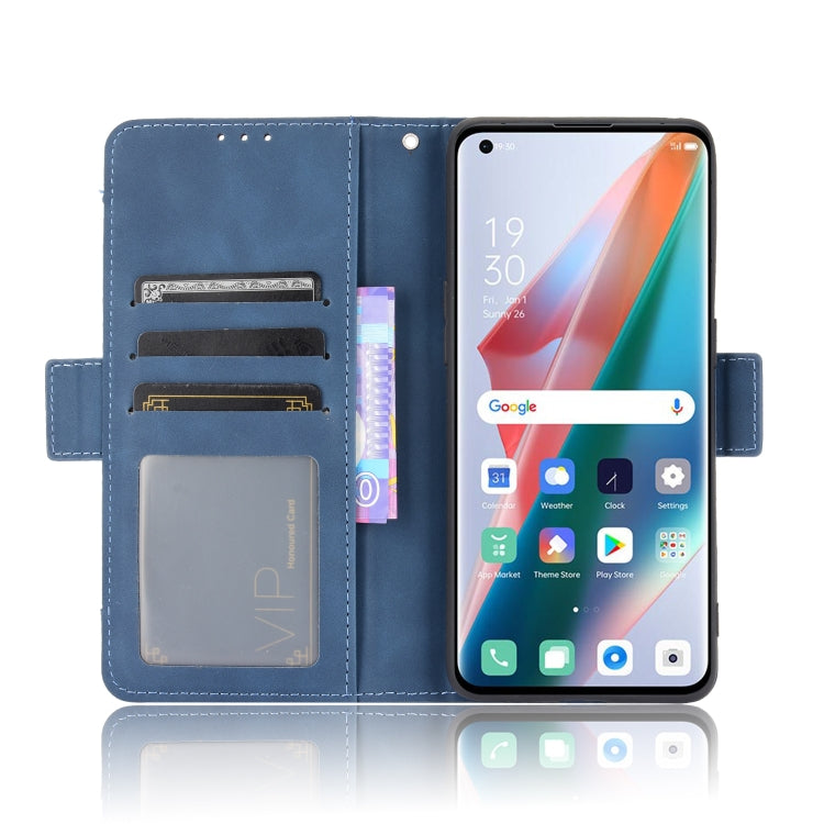For OPPO Find X3 / Find X3 Pro Skin Feel Calf Pattern Horizontal Flip Leather Case with Holder & Card Slots & Photo Frame