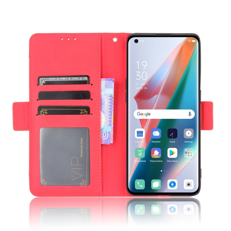 For OPPO Find X3 / Find X3 Pro Skin Feel Calf Pattern Horizontal Flip Leather Case with Holder & Card Slots & Photo Frame